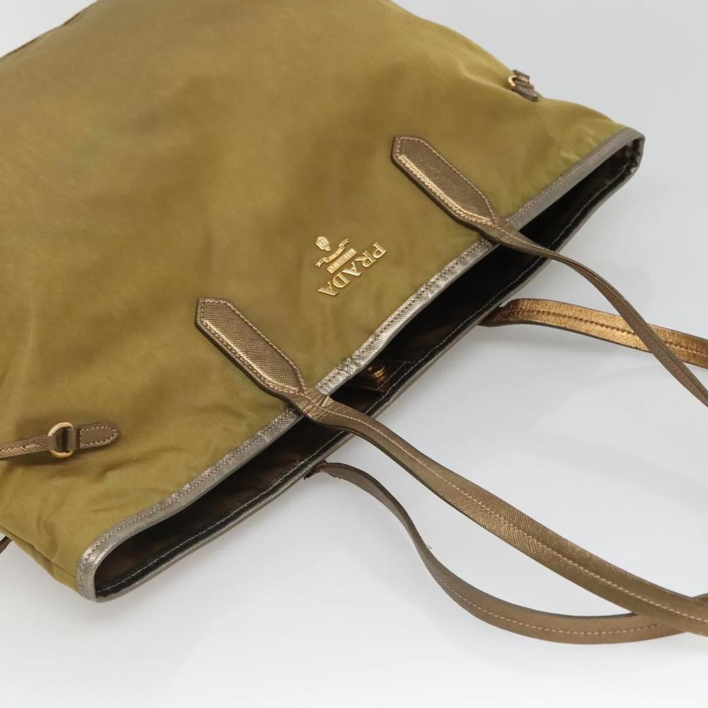 PRADA Tote Bag Nylon Green Auth 130186 - Picture 6 of 16